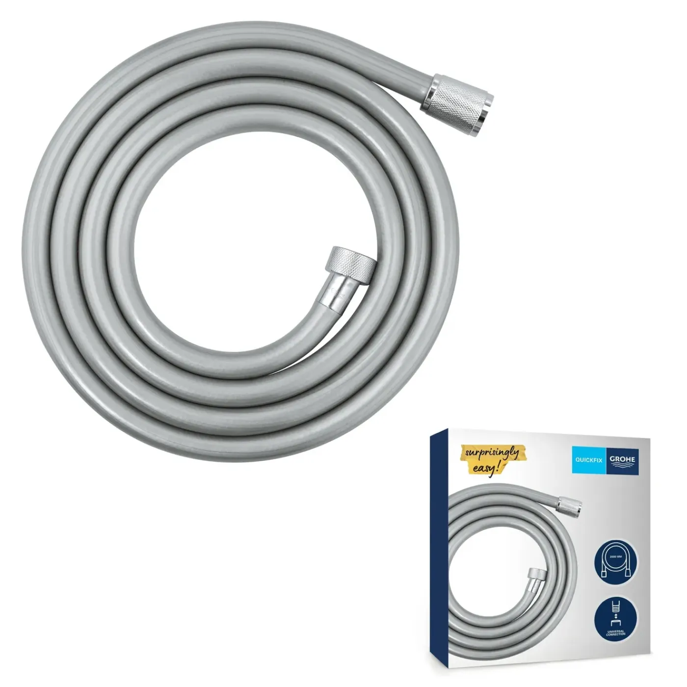Grohe Doucheslang VitalioFlex Comfort - Anti-torsie - Universeel - Chroom - 200cm