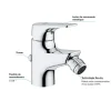 Grohe Eéngreepsbidetmengkraan Start Flow Hoogte Onder Uitloop 46mm Waterbesparen