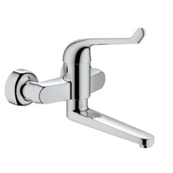 Grohe Eurosmart Care Veiligheidswandkraan - Draaibare Uitloop - Chroom