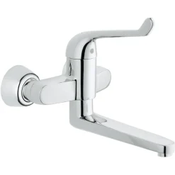 Grohe Eurosmart Care Veiligheidswandkraan - Draaibare Uitloop - Chroom