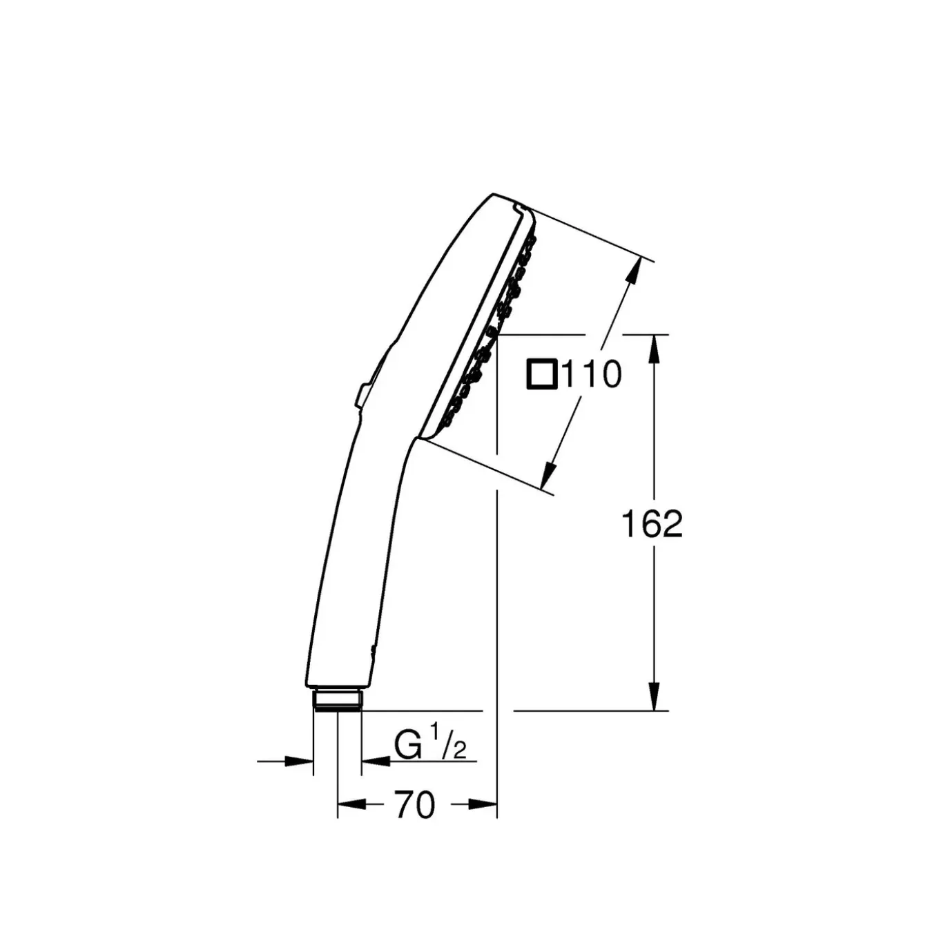 GROHE Handdouche Vitalio Comfort - 110mm - 3 Stralen - Chroom