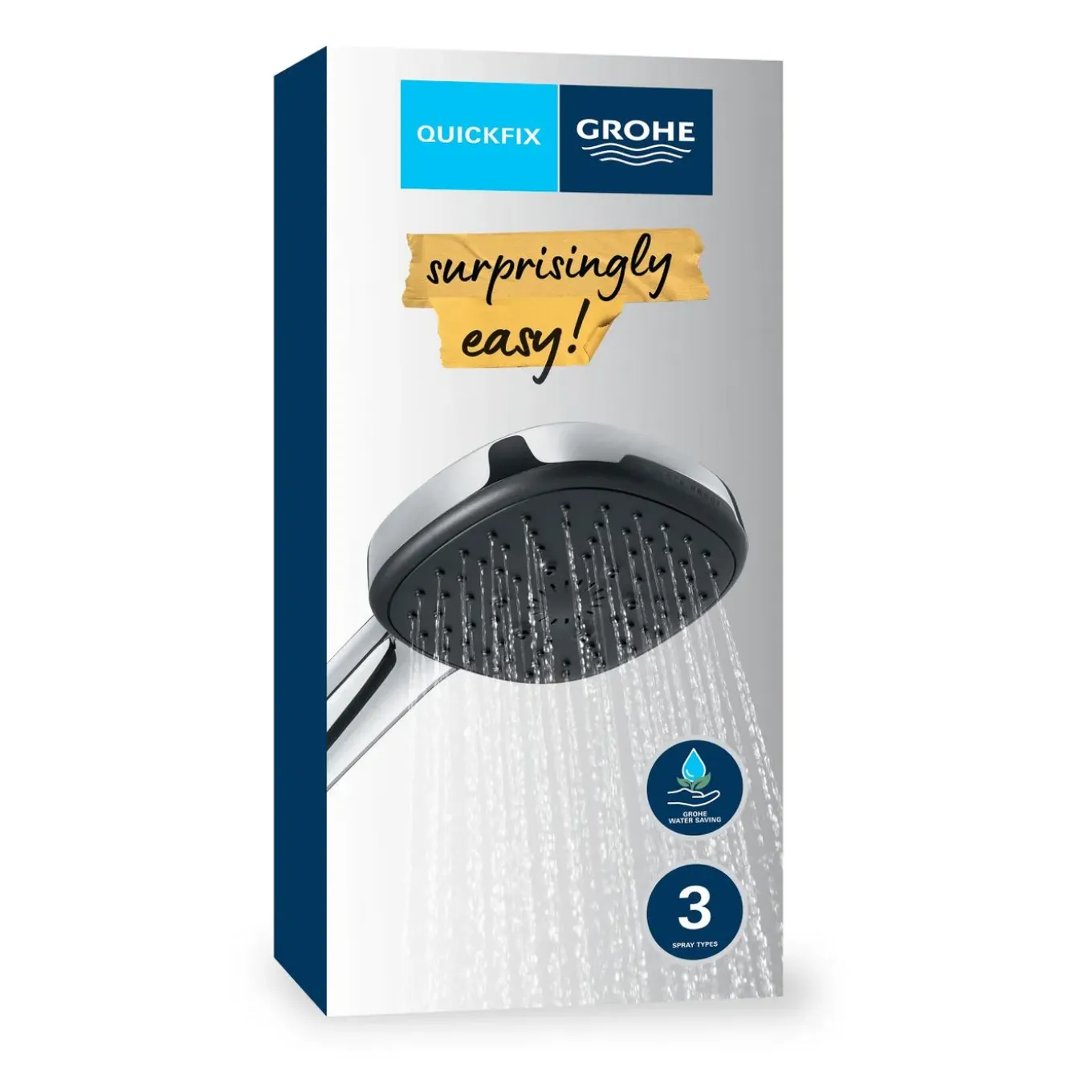 GROHE Handdouche Vitalio Comfort - 110mm - 3 Stralen - Chroom