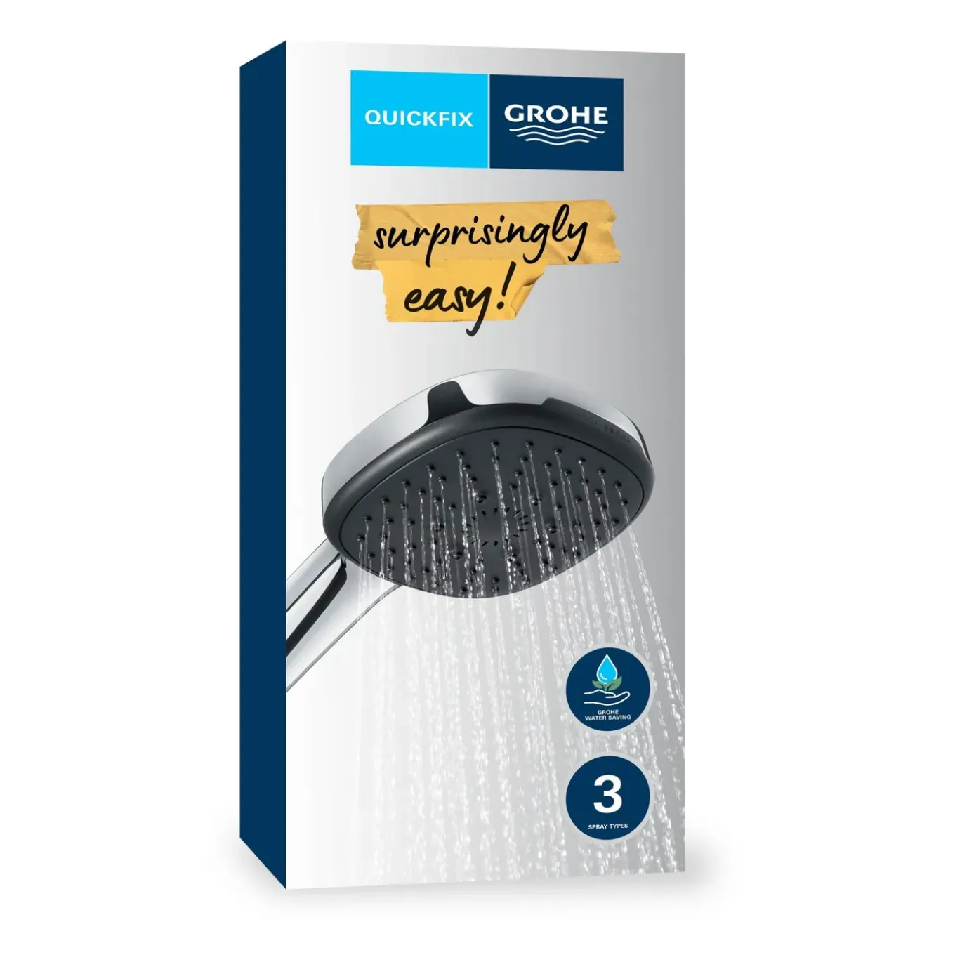GROHE Handdouche Vitalio Comfort - 110mm - 3 Stralen - Chroom