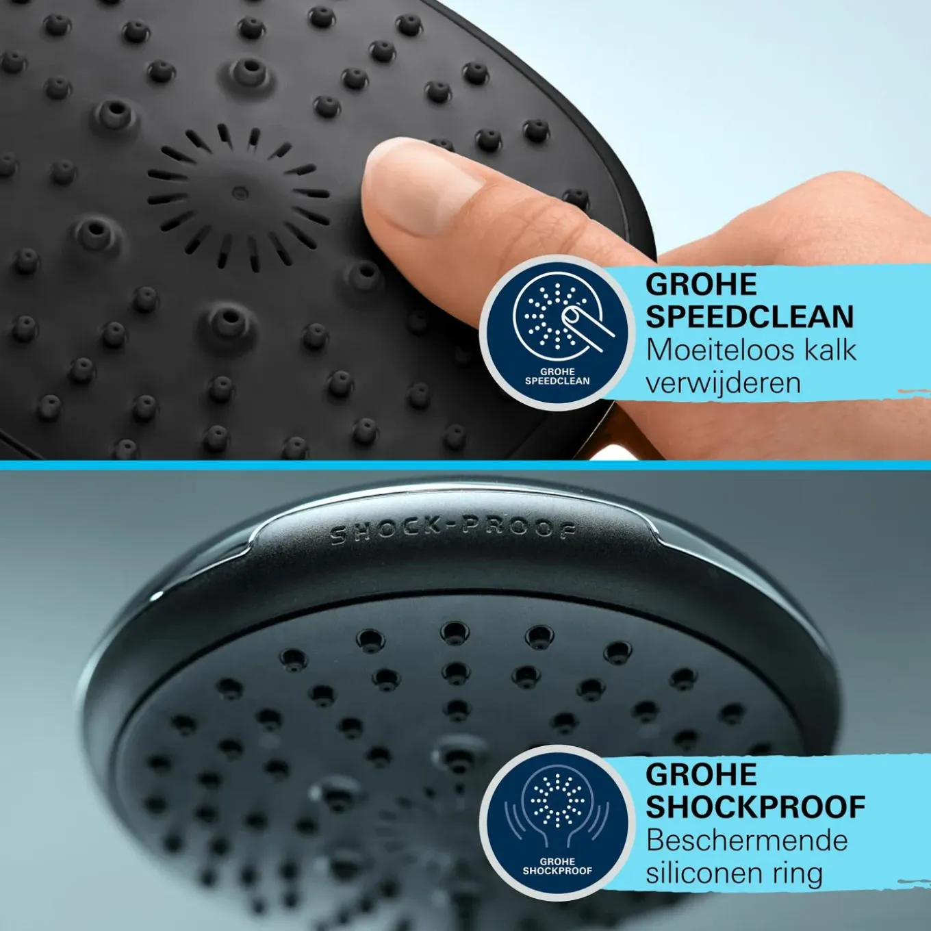 GROHE Handdouche Vitalio Comfort - 110mm - 3 Stralen - Chroom