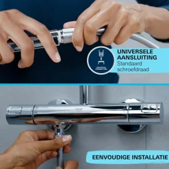 GROHE Handdouche Vitalio Comfort - 110mm - 3 Stralen - Chroom