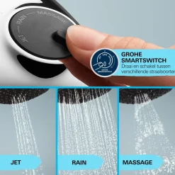 GROHE Handdouche Vitalio Comfort - 110mm - 3 Stralen - Chroom
