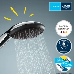GROHE Handdouche Vitalio Comfort - 110mm - 3 Stralen - Chroom
