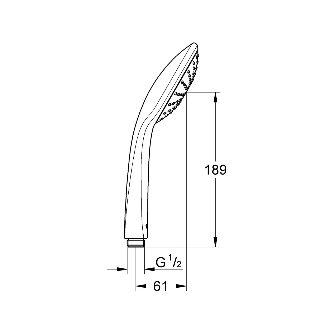 Grohe Handdouche Vitalio Joy - 110mm - 1 Straal - Chroom