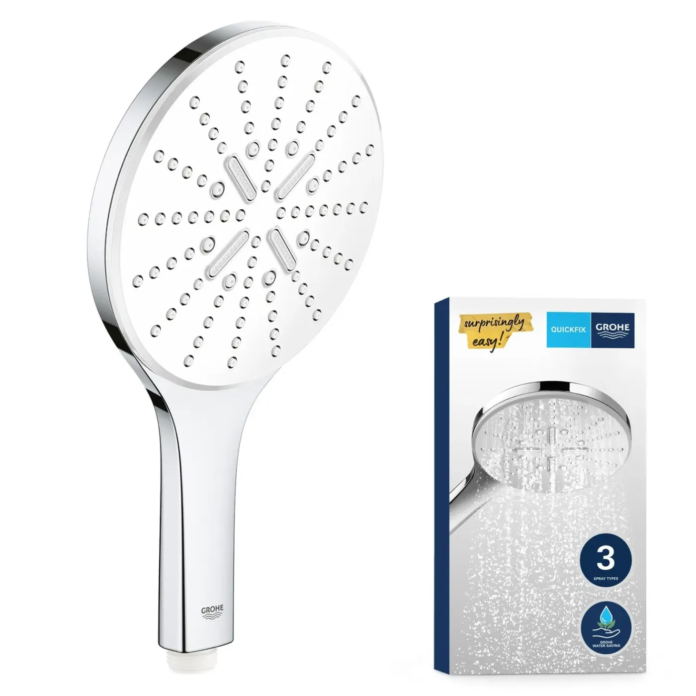 Grohe Handdouche Vitalio SmartActive - 150mm - 3 Stralen - Chroom