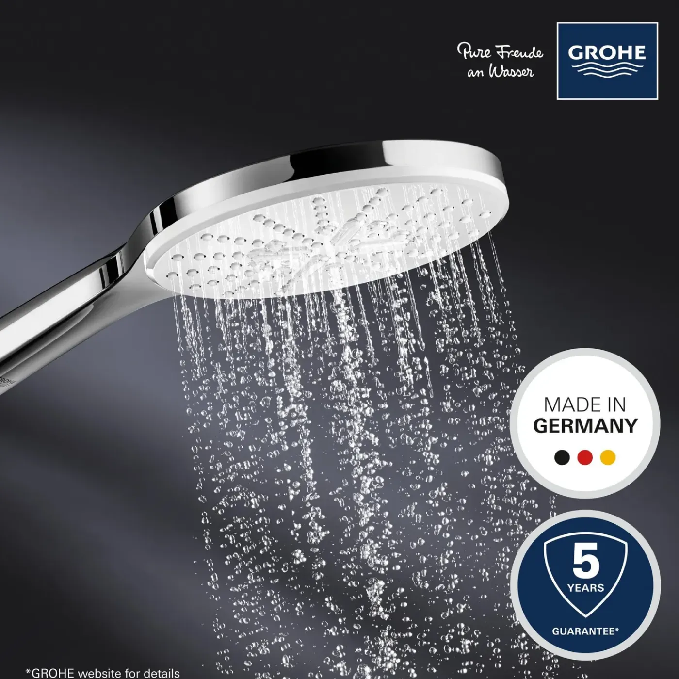 Grohe Handdouche Vitalio SmartActive - 150mm - 3 Stralen - Chroom