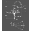 Grohe keukenmengkraan Feel RVS mat