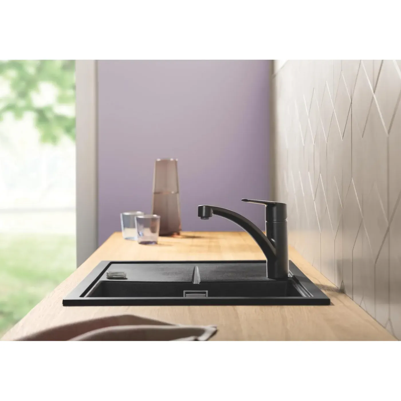 Grohe keukenmengkraan Start mat zwart