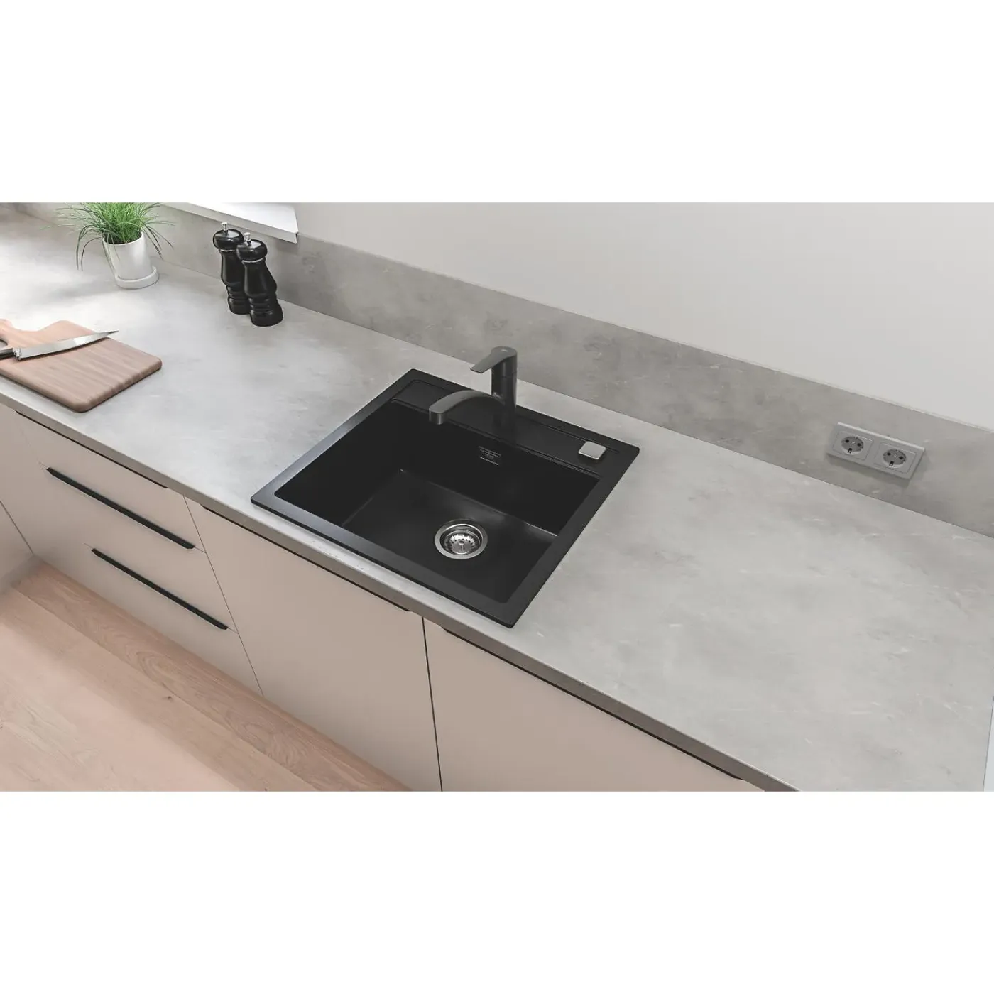 Grohe keukenmengkraan Start mat zwart