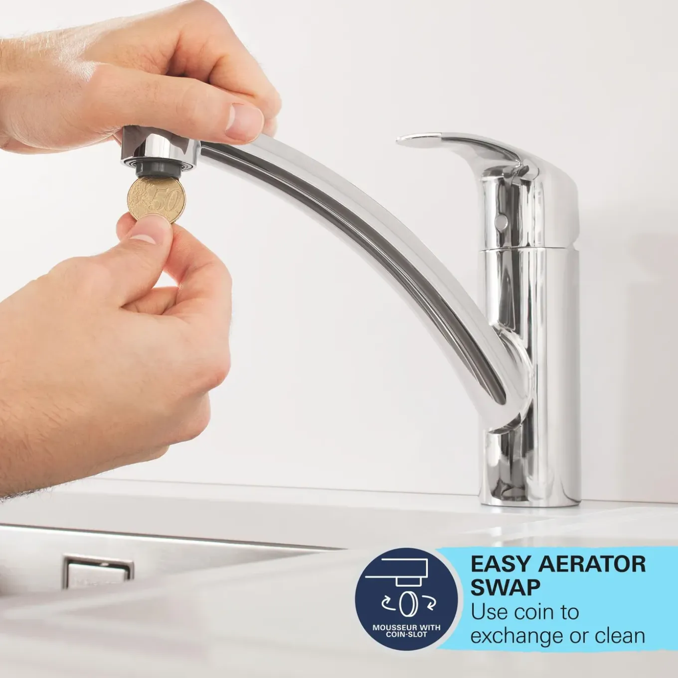 Grohe keukenmengkraan Swift chroom