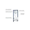 Grohe Solido Inbouwtoilet set met randloze toiletpot Geo - wit