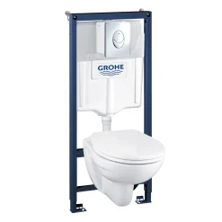 Grohe Solido Inbouwtoilet set met randloze toiletpot Geo - wit