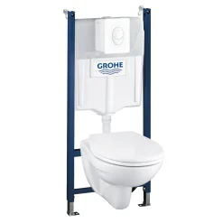 Grohe Solido Inbouwtoilet set met toiletpot - wit