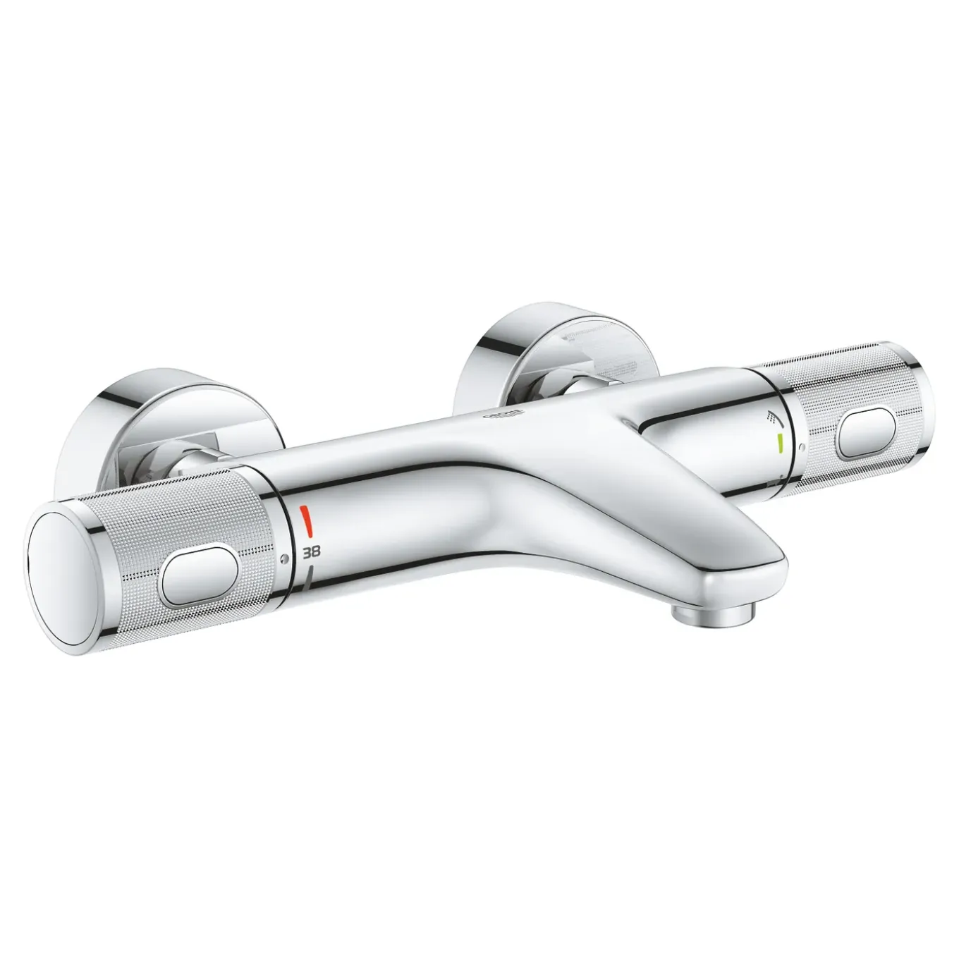 Grohe Thermostatische Badkraan Precision Feel - CoolTouch - Chroom - 15 cm