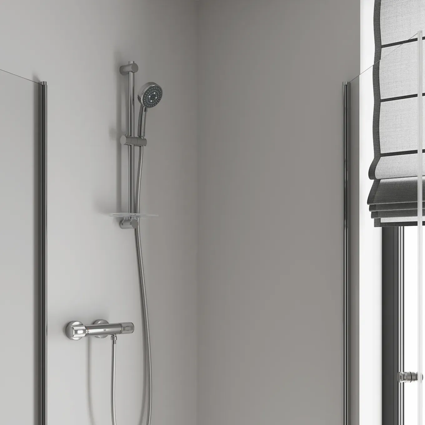 Grohe Thermostatische Douchekraan Precision Feel - CoolTouch - Chroom - 12 cm