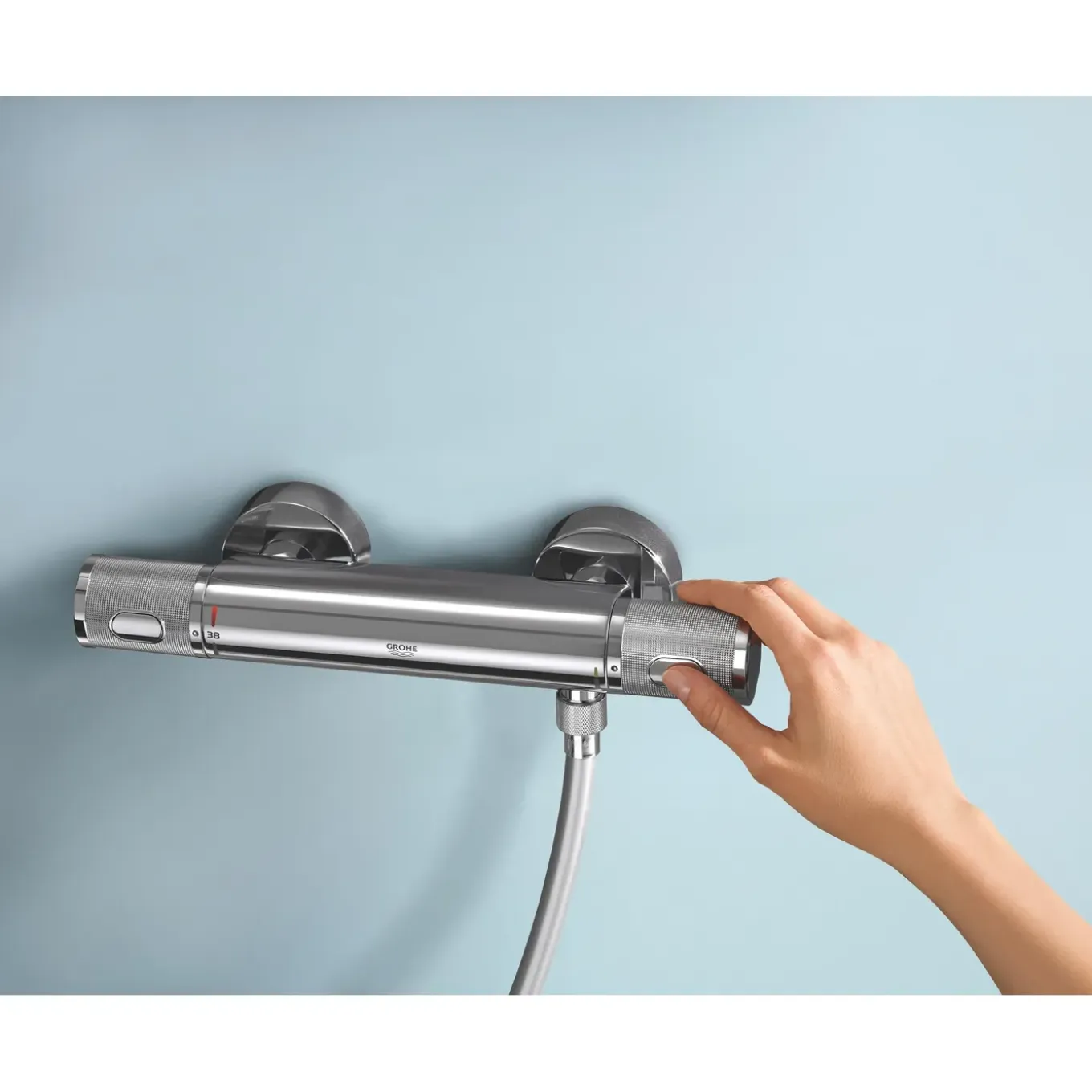 Grohe Thermostatische Douchekraan Precision Feel - CoolTouch - Chroom - 12 cm