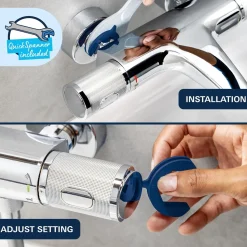 Grohe Thermostatische Douchekraan Precision Feel - CoolTouch - Chroom - 15 cm