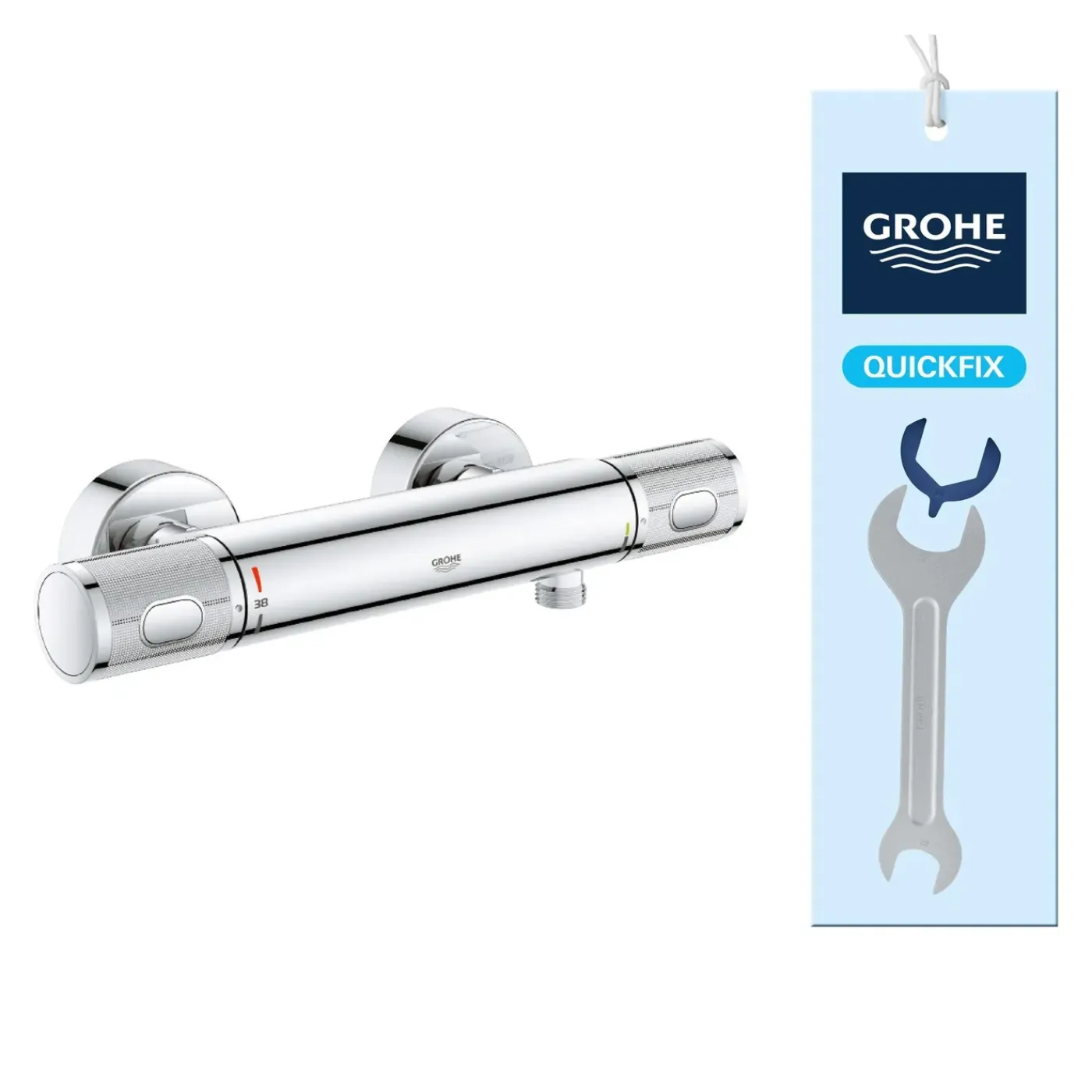 Grohe Thermostatische Douchekraan Precision Feel - CoolTouch - Chroom - 15 cm