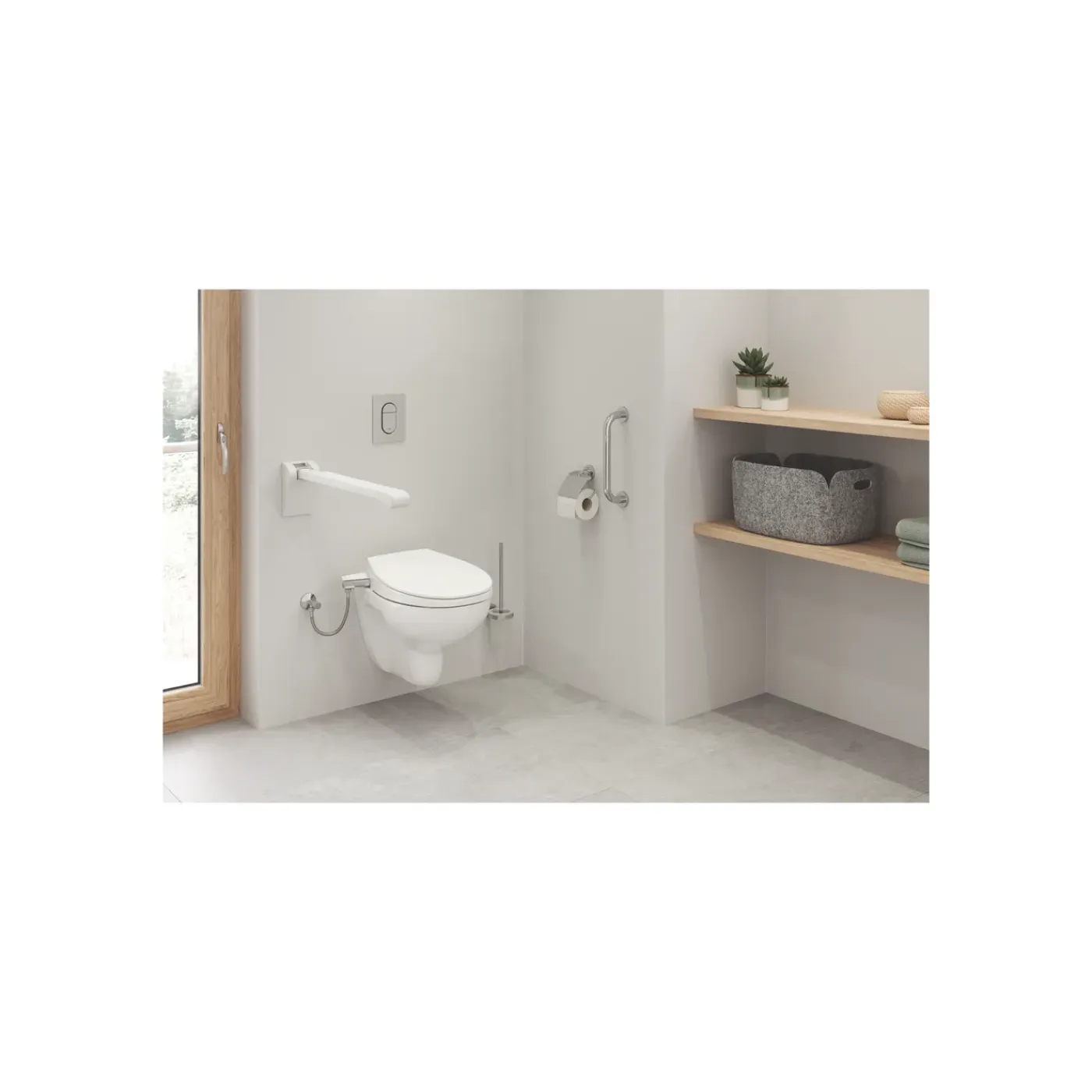 Grohe Toiletrolhouder Essentials - Messing - met Klep - Chroom