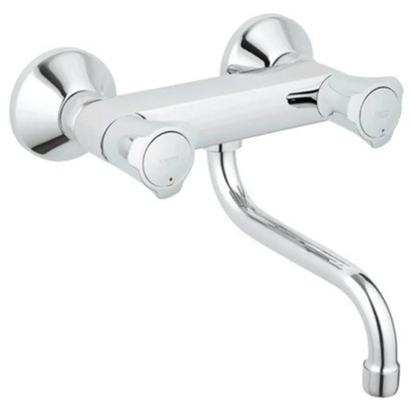 Grohe - Wandmontage keukenmengkraan - Lage uitloop, sterk en efficiënt, zwart
