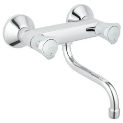 Grohe - Wandmontage keukenmengkraan - Lage uitloop, sterk en efficiënt, zwart