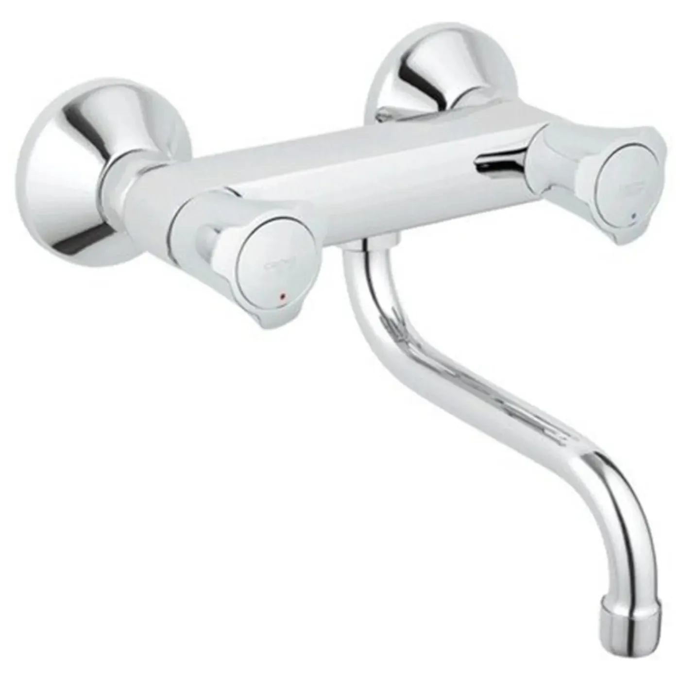 Grohe - Wandmontage keukenmengkraan - Lage uitloop, sterk en efficiënt, zwart