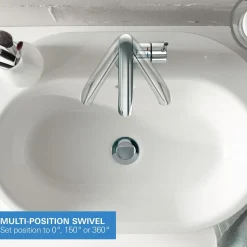 Grohe Wastafelmengkraan Essence - EcoJoy - Draaibaar - Chroom - 19,3cm