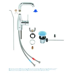 Grohe Wastafelmengkraan Essence - EcoJoy - Draaibaar - Chroom - 19,3cm