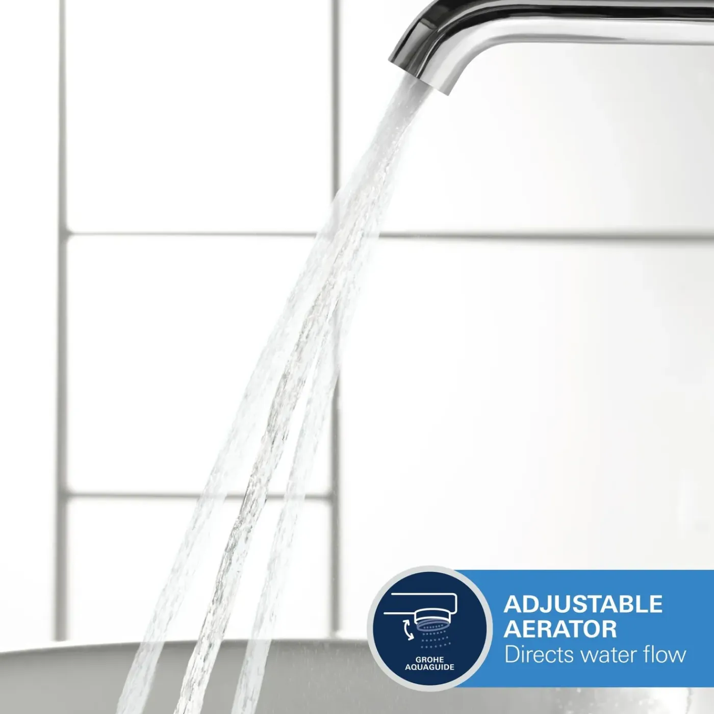 Grohe Wastafelmengkraan Essence - EcoJoy - Draaibaar - Chroom - 19,3cm