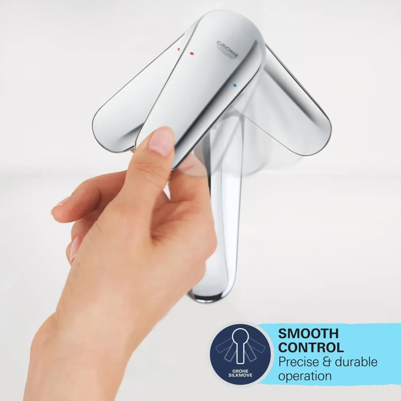 GROHE Wastafelmengkraan Start - EcoJoy - Draaibaar - Chroom - 31,1cm