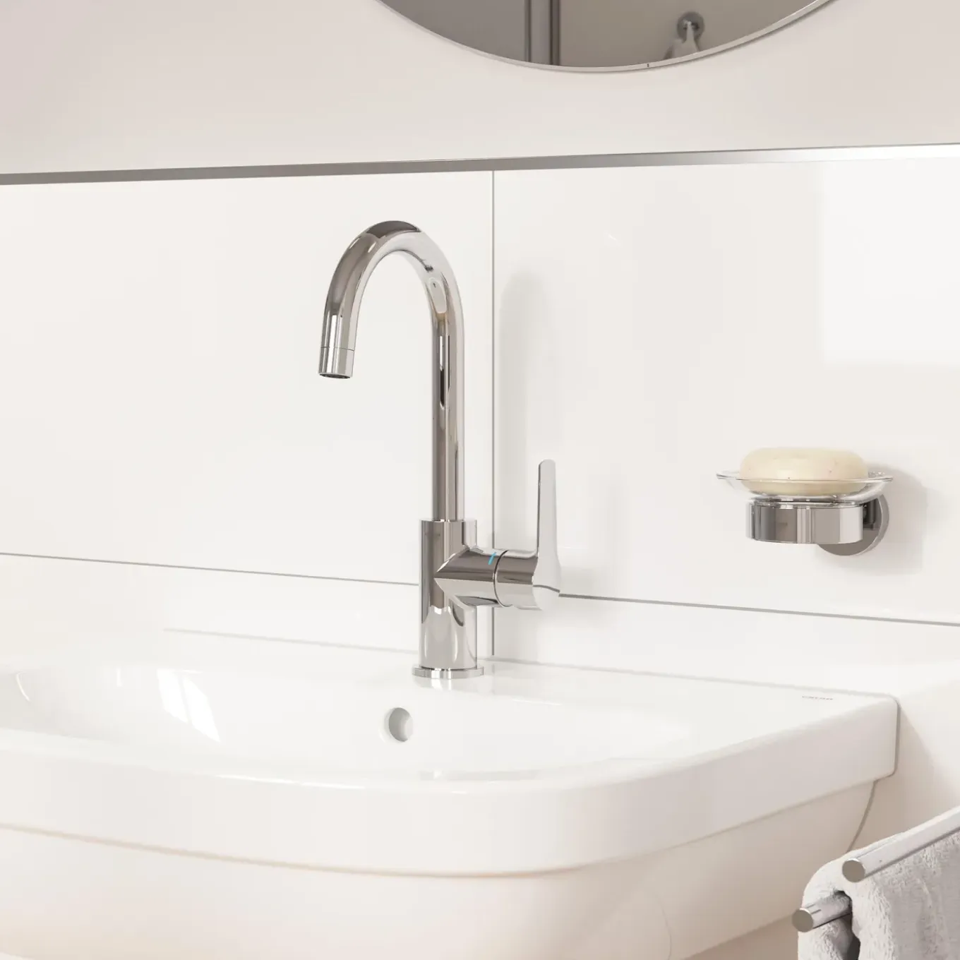 GROHE Wastafelmengkraan Start - EcoJoy - Draaibaar - Chroom - 31,1cm