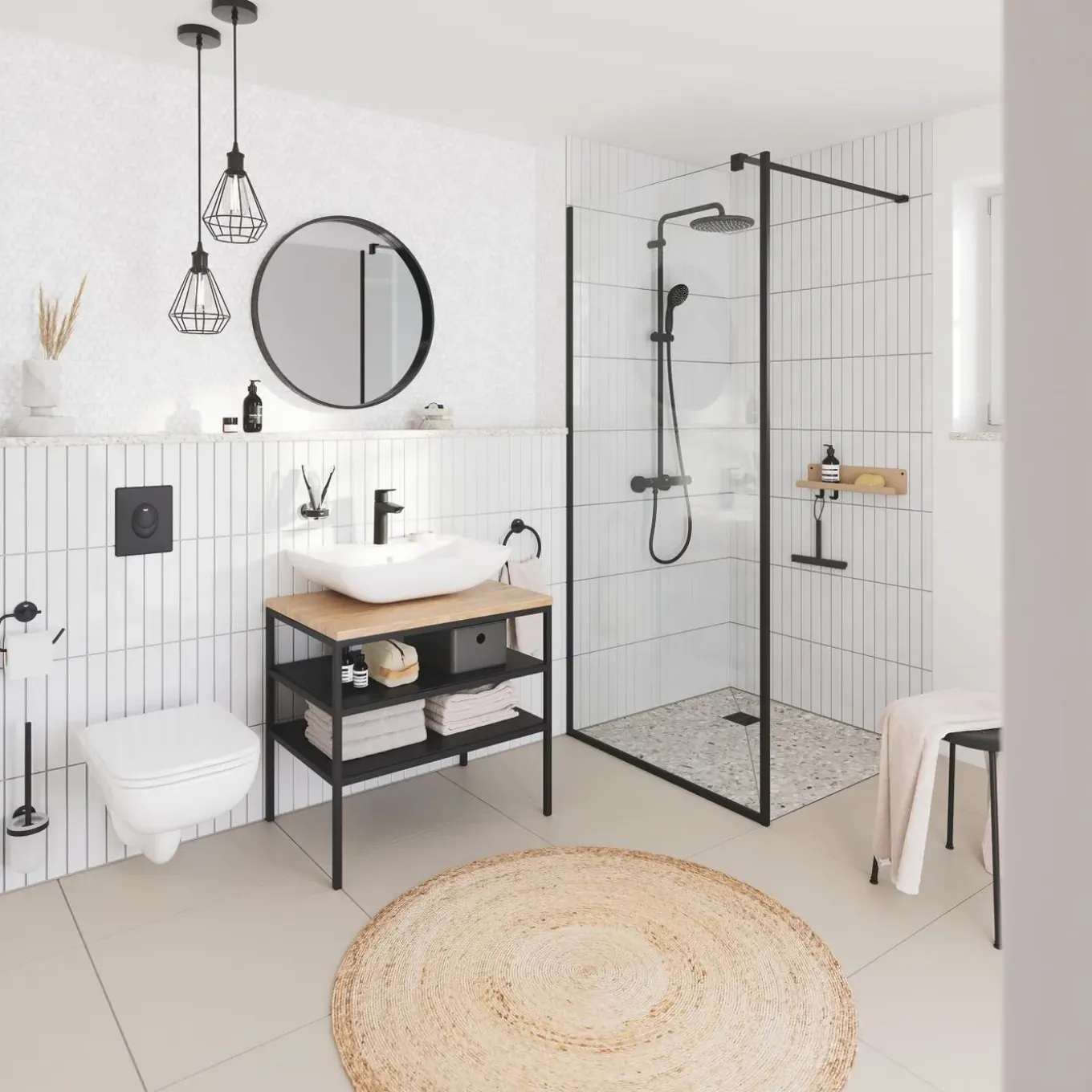 GROHE Wastafelmengkraan Start - Zwart Mat - 12,1cm
