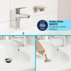 Grohe Wastafelmengkraan Start Alira - Lage uitloop - Chroom - 17,4cm
