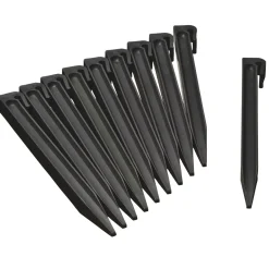 Grondpen zwart H26,7 cm 10x
