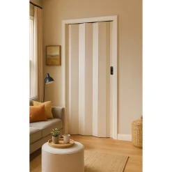 Grosfillex vouwdeur 'Spacy' - PVC - Wit generfd - 205x84cm