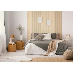 Grosfillex wandpaneel Linio - Element 3D effect - PVC - Bright Ash - 37,5x260cm