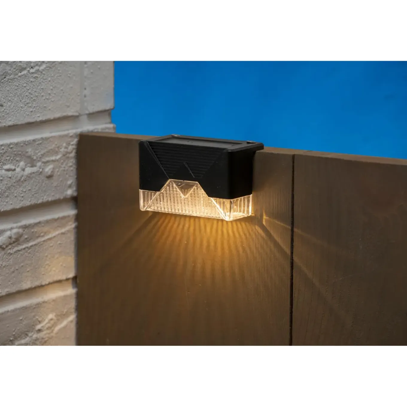 Grundig Solar Tuinverlichting 4 Stuks - Solar Lamp Warm Wit Sfeerlicht - Zwart