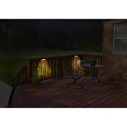 Grundig Solar Tuinverlichting 4 Stuks - Solar Lamp Warm Wit Sfeerlicht - Zwart