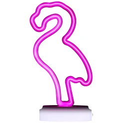 Grundig Tafellamp Flamingo Neon Lamp - Oplaadbaar Met 42 Led