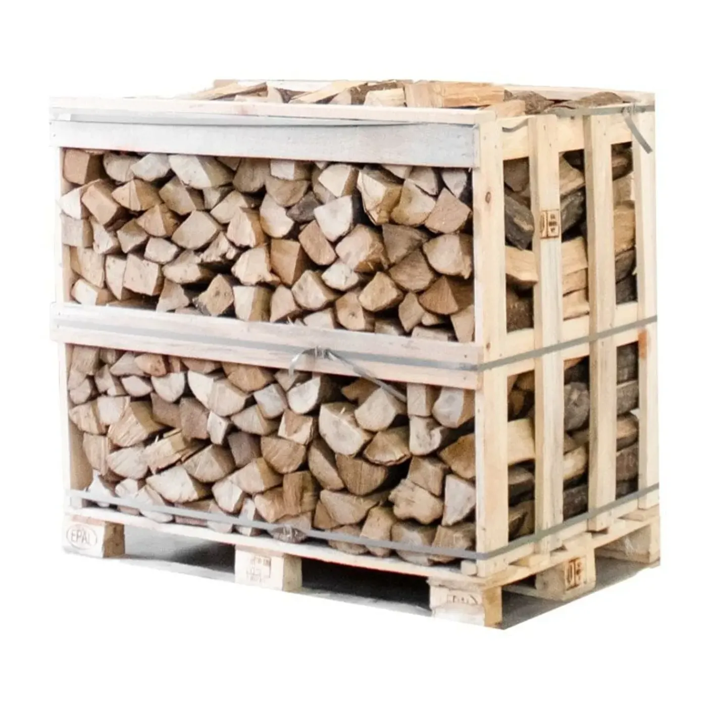 Huismerk Haagbeuk - Halve Pallet Ovengedroogd Gekloofd Haagbeuk Haardhout 25cm