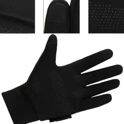 Handschoenen - Touch - Stretch - Zwart - Nylon - Unisex - Maat M
