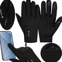 Springos Handschoenen - Touch - Zwart - Nylon - Unisex - Maat S