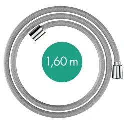 Hansgrohe Designflex Textiel - Doucheslang - 160cm - Hoogglans Chroom