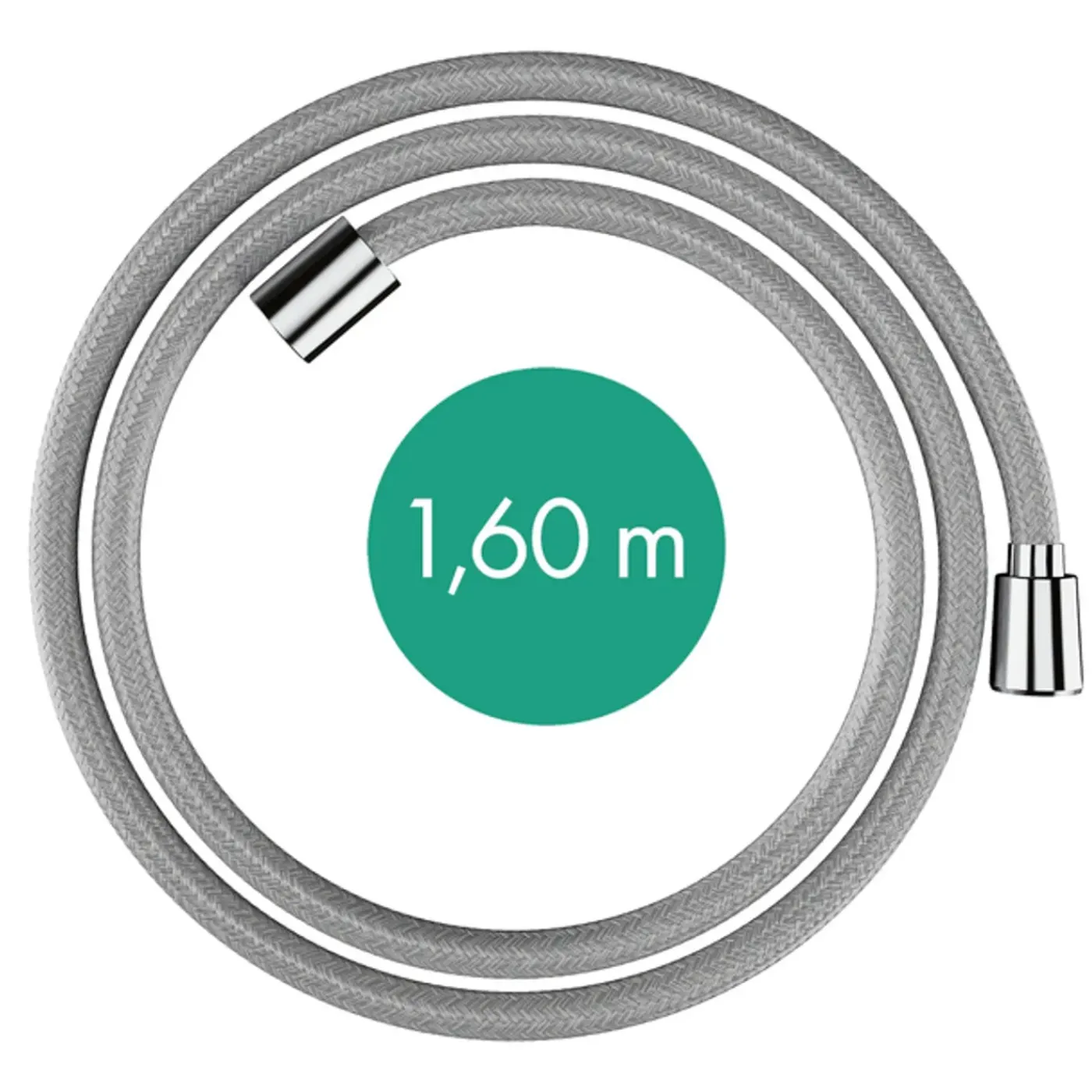 Hansgrohe Designflex Textiel - Doucheslang - 160cm - Hoogglans Chroom