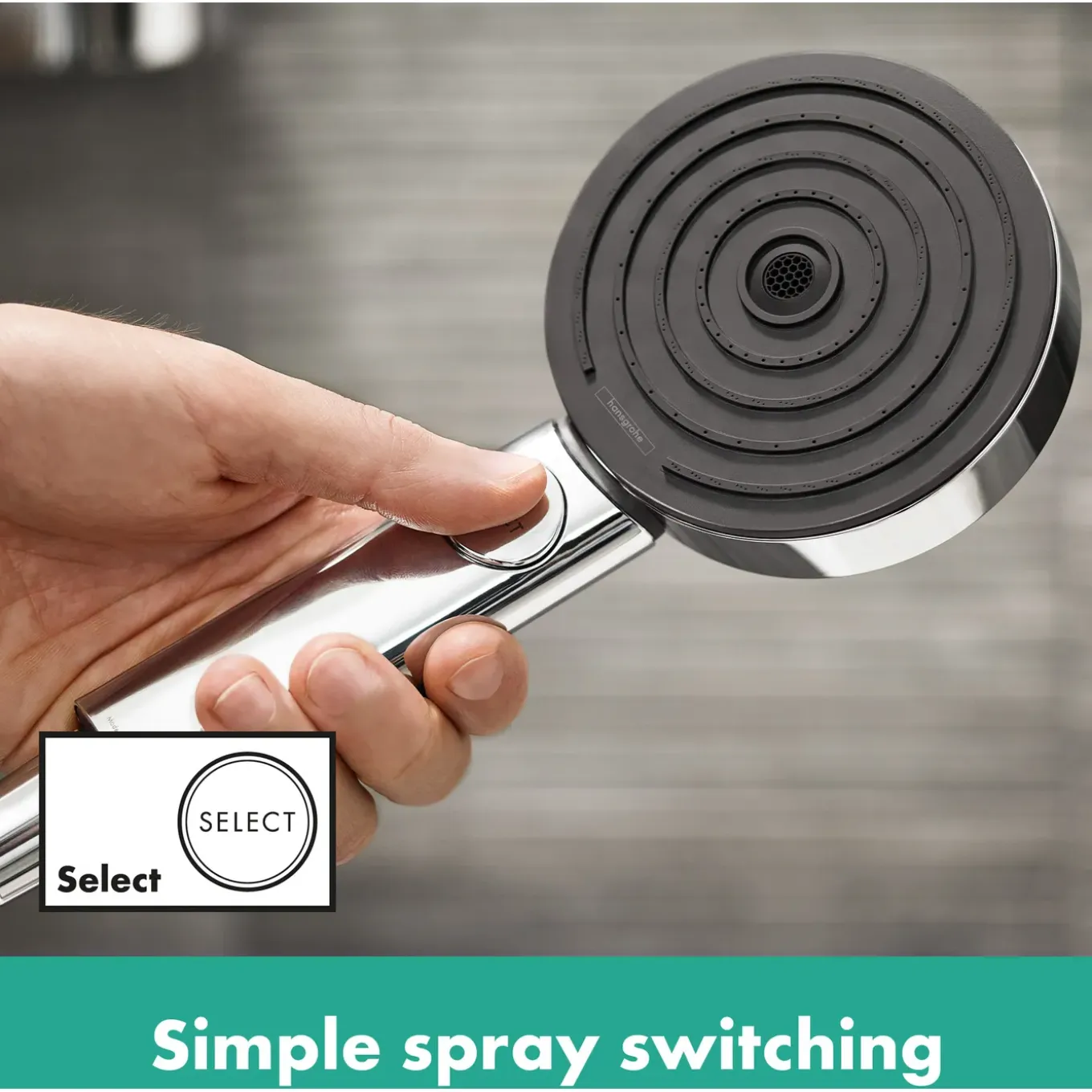 Hansgrohe doucheset Pulsify Select Relaxation 3 stralen chroom