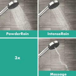 Hansgrohe doucheset Pulsify Select Relaxation 3 stralen chroom